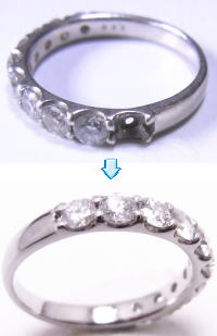 ダイヤが取れた指輪の修理